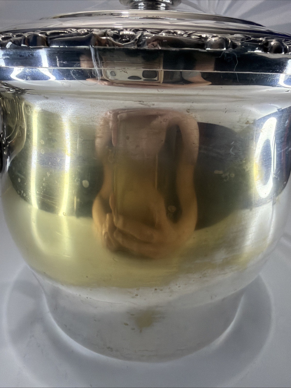 Vintage International Silverplate Countess Covered Ice Bucket – Ornate Floral