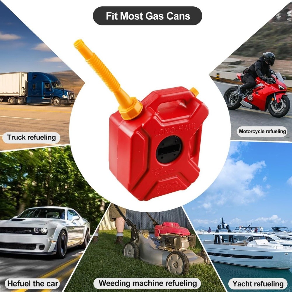 Gas Can Spout Nozzle Vent Kit Replacement for Plastic Gas Cans Old Style Caps