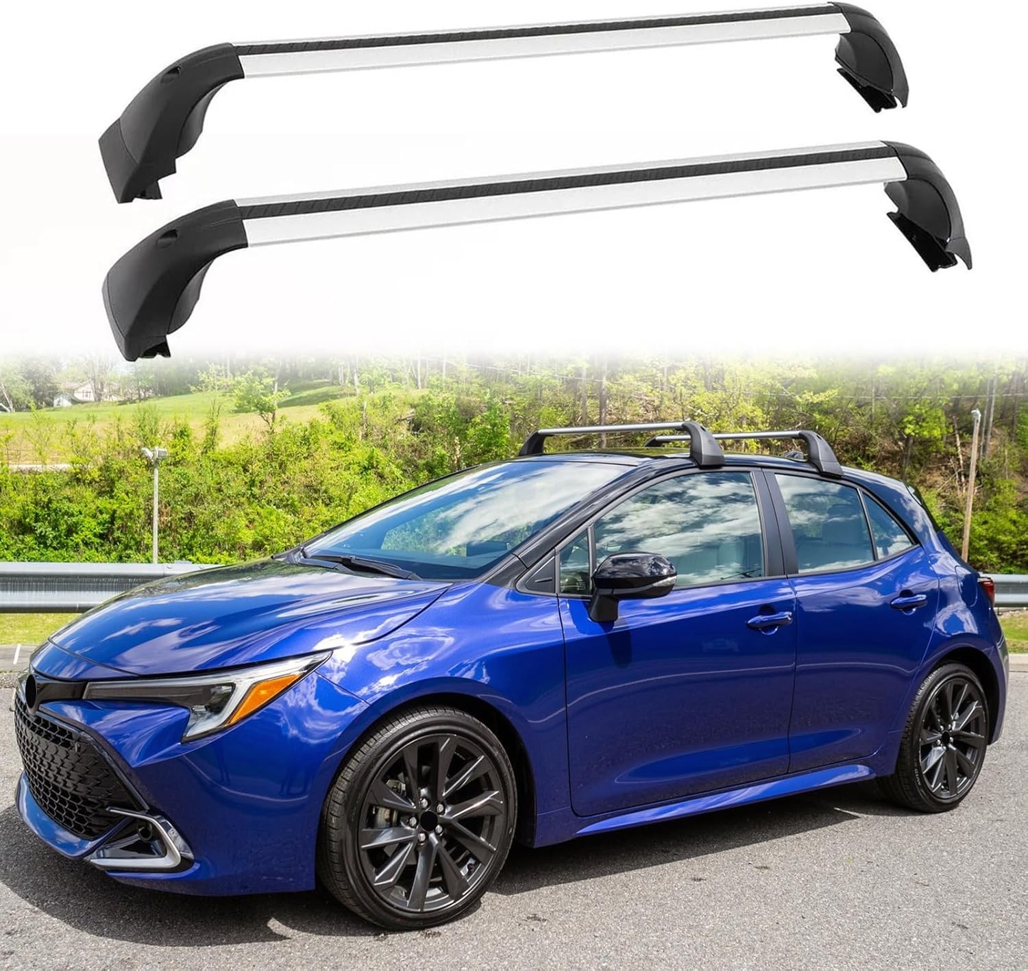 Roof Rack Cross Bars for Toyota Corolla Hatchback 2019-2026 #PW301-02009 Silver