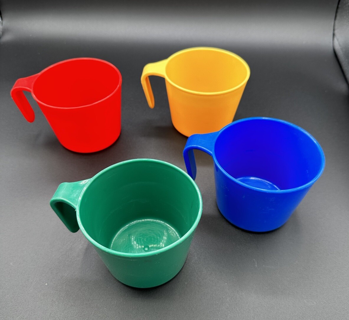 Vintage Mug Camping 4 lightweight Plastic 80's GSI Outdoors Tuff N Stuff