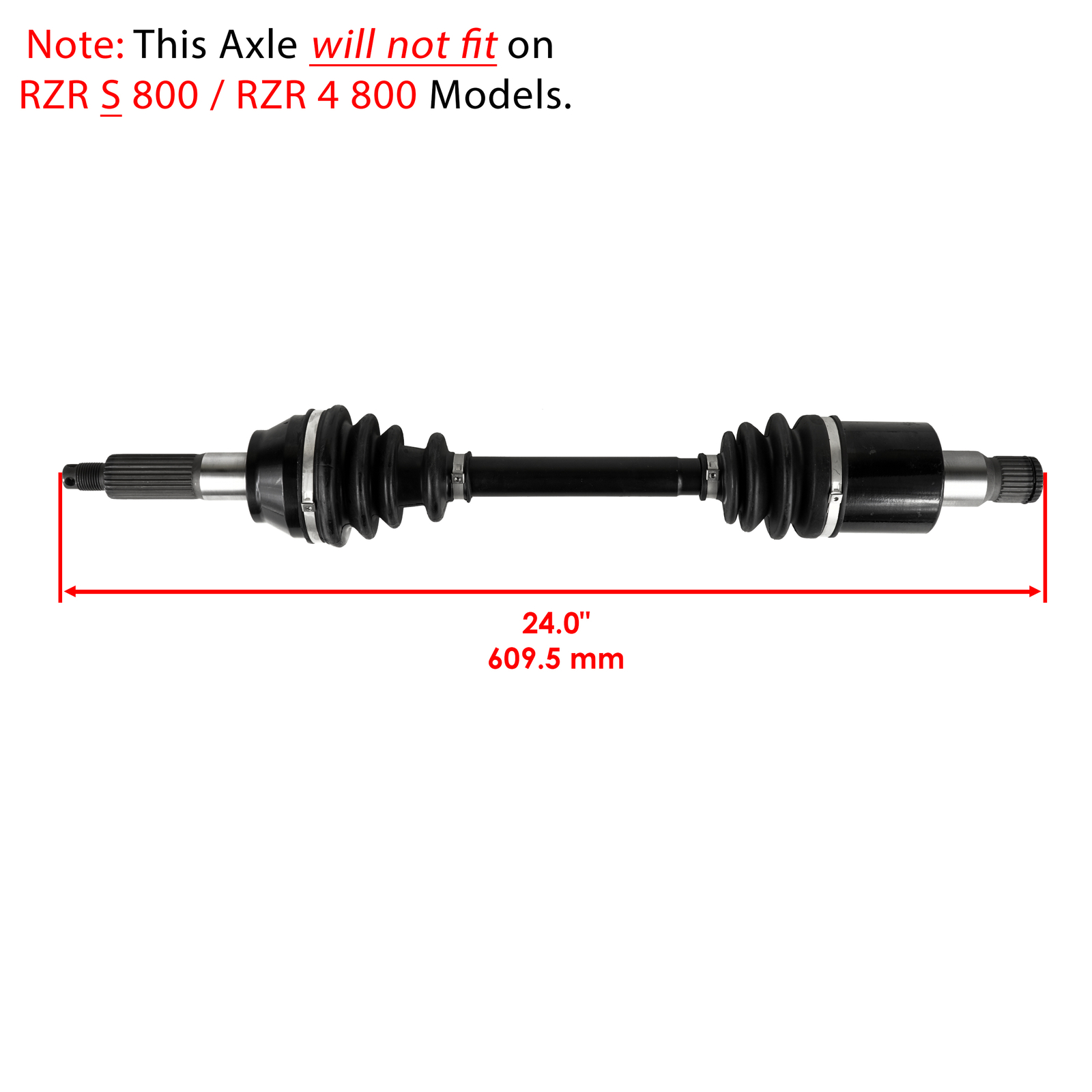 Rear Left And Right Complete CV Joint Axle for Polaris RZR 800 EFI 2008-2014