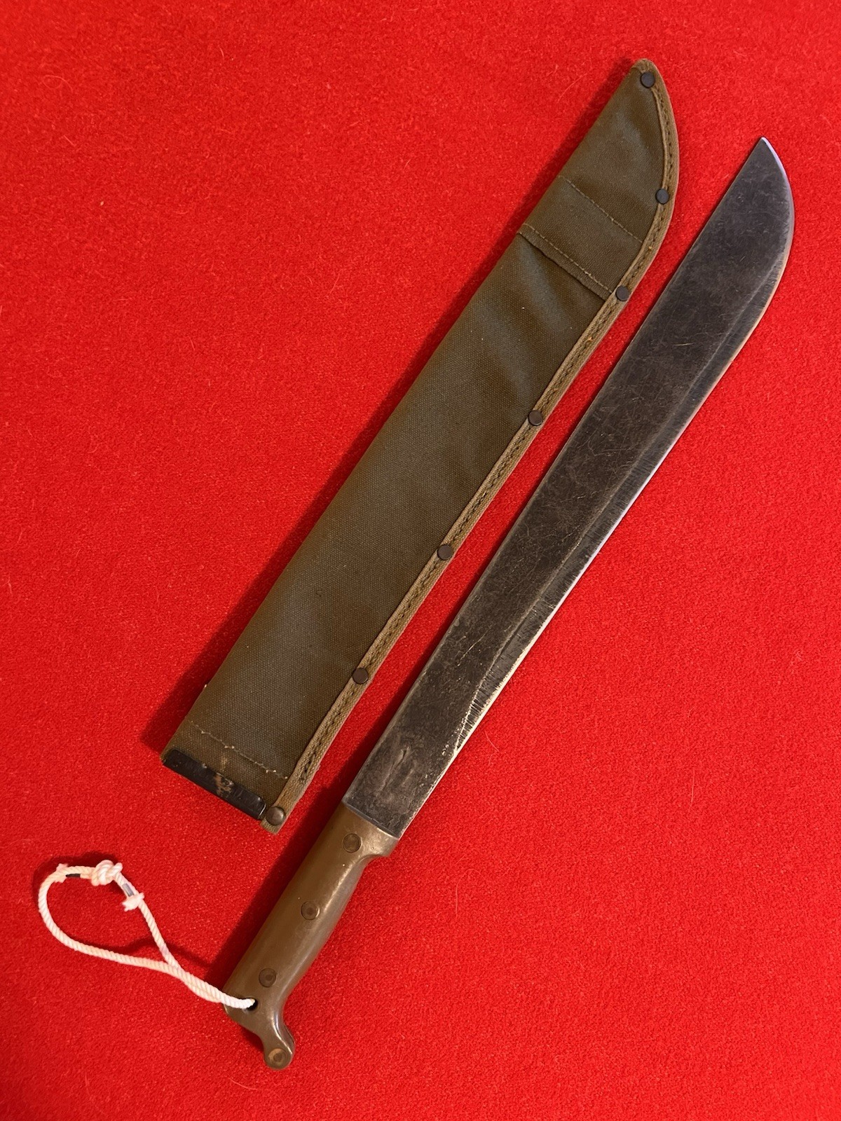 WWII Machete M1942 "TRUE TEMPER 1945")& NOS Unissued "Transitional" Scabbard!