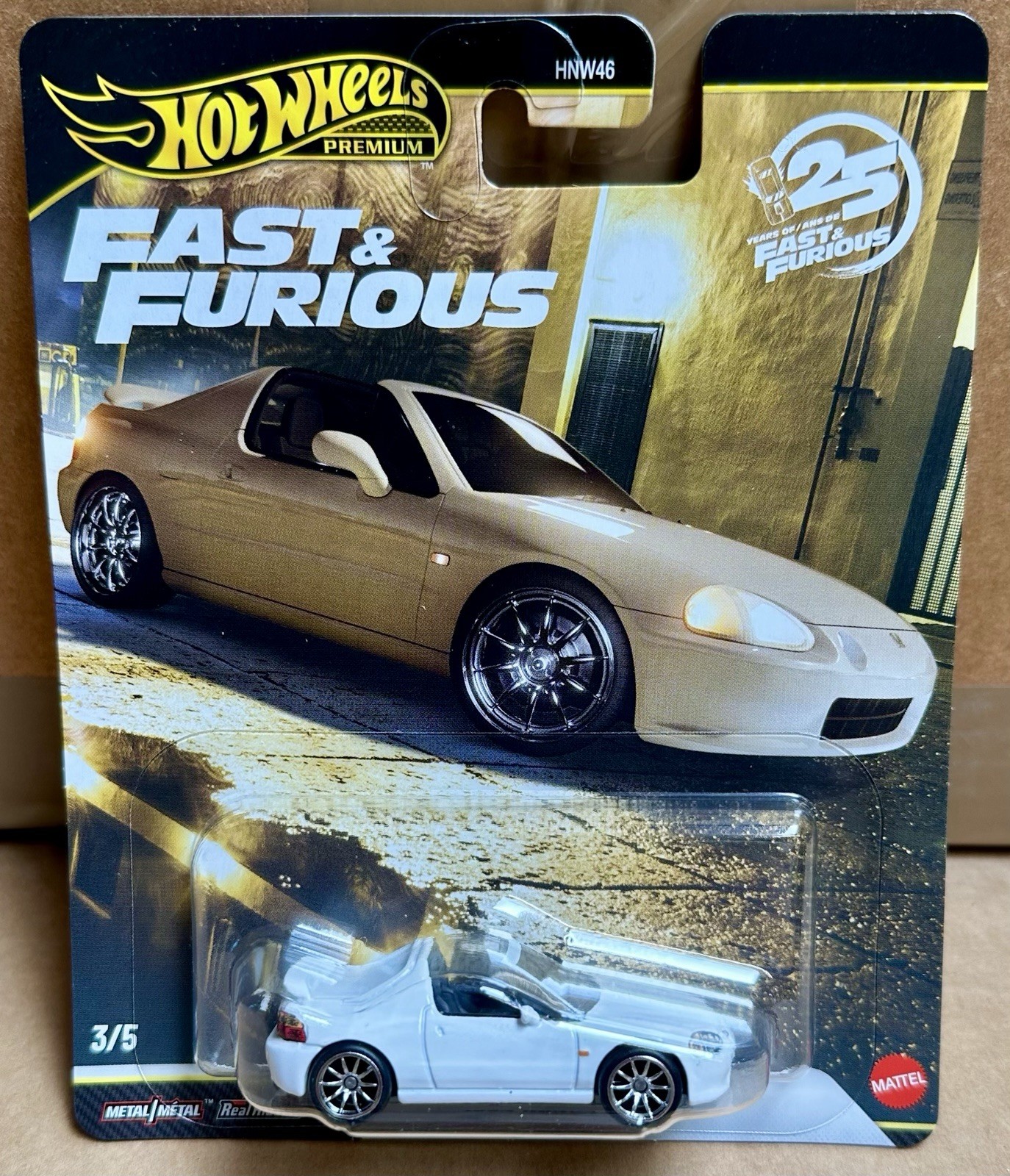 Hot Wheels 2026 Premium Fast & Furious 25th Anniversary Set of 5 Cars HNW46-956P