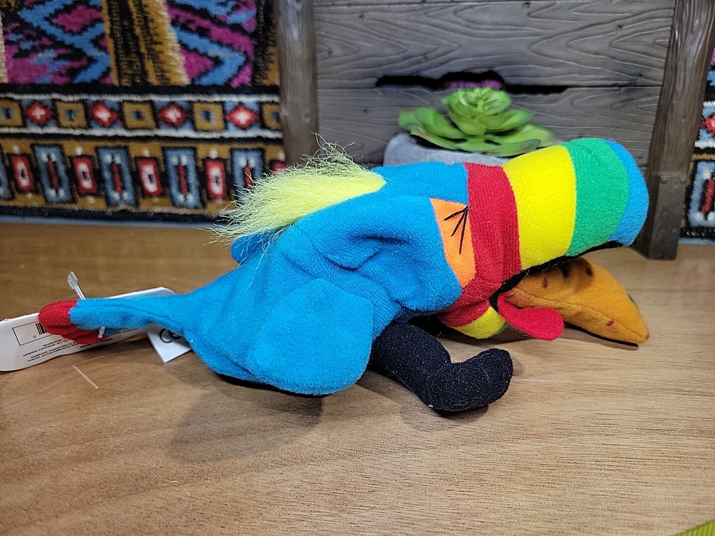 New MEANIES BEANBAG PLUSH SERIES 1 Hurley the Pukin' Toucan IDEA FACTORY 1997