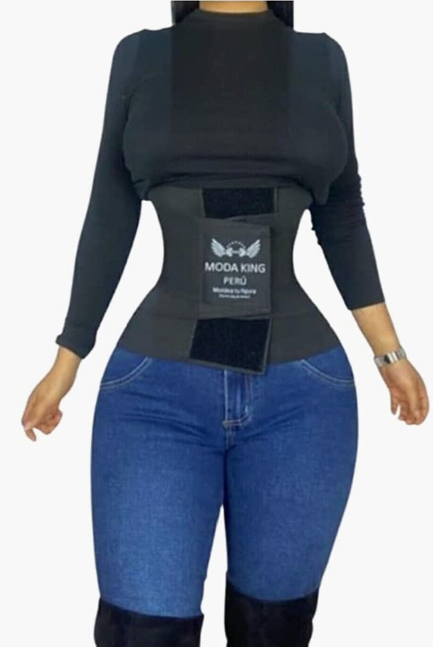 Moda King Perú Reloj de Arena-Hourglass Body Shaper Black-XXS, XS, S, M, L, XL
