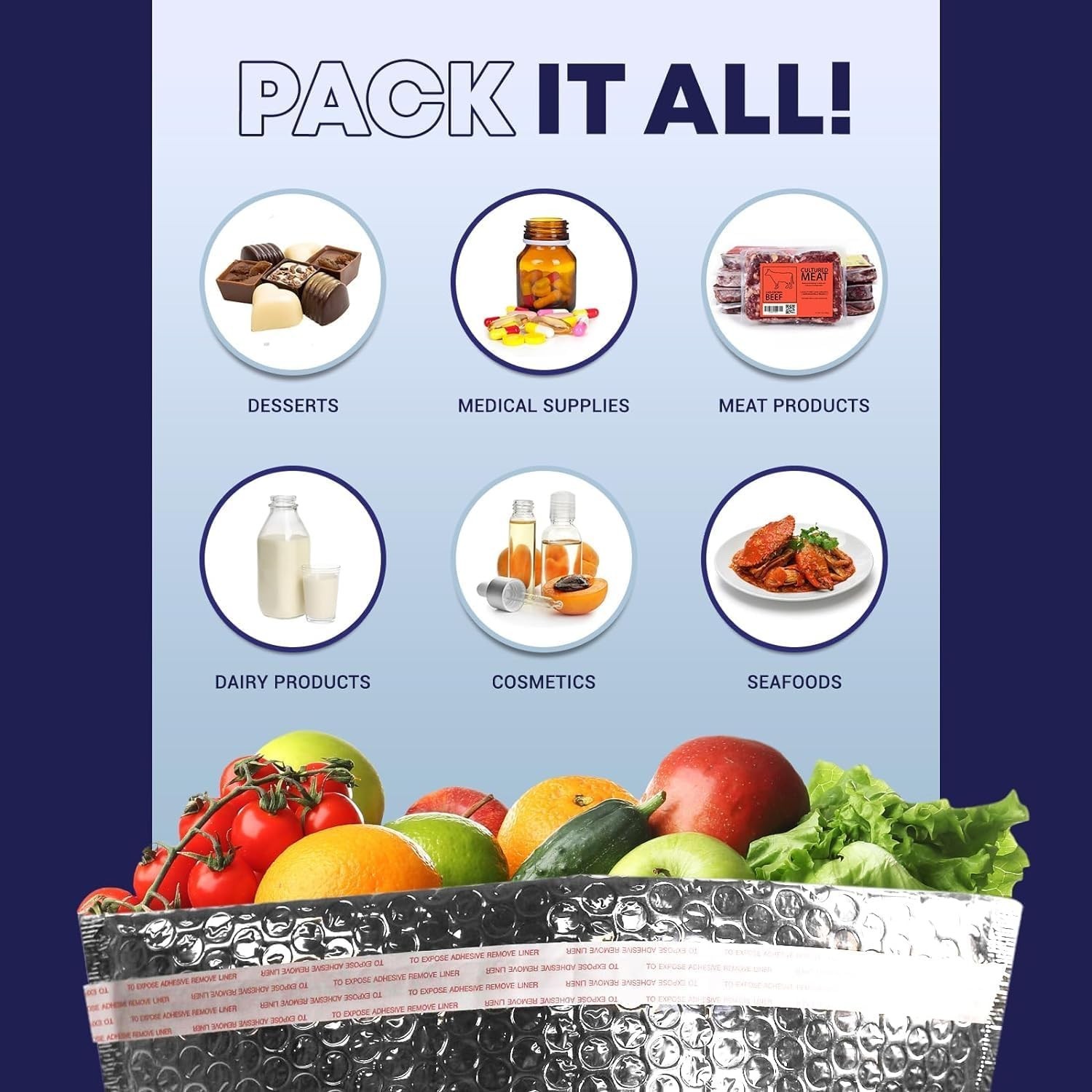 Insulated Box Liners – Thermal Bubble Bags for Food & Perishable Shipping
