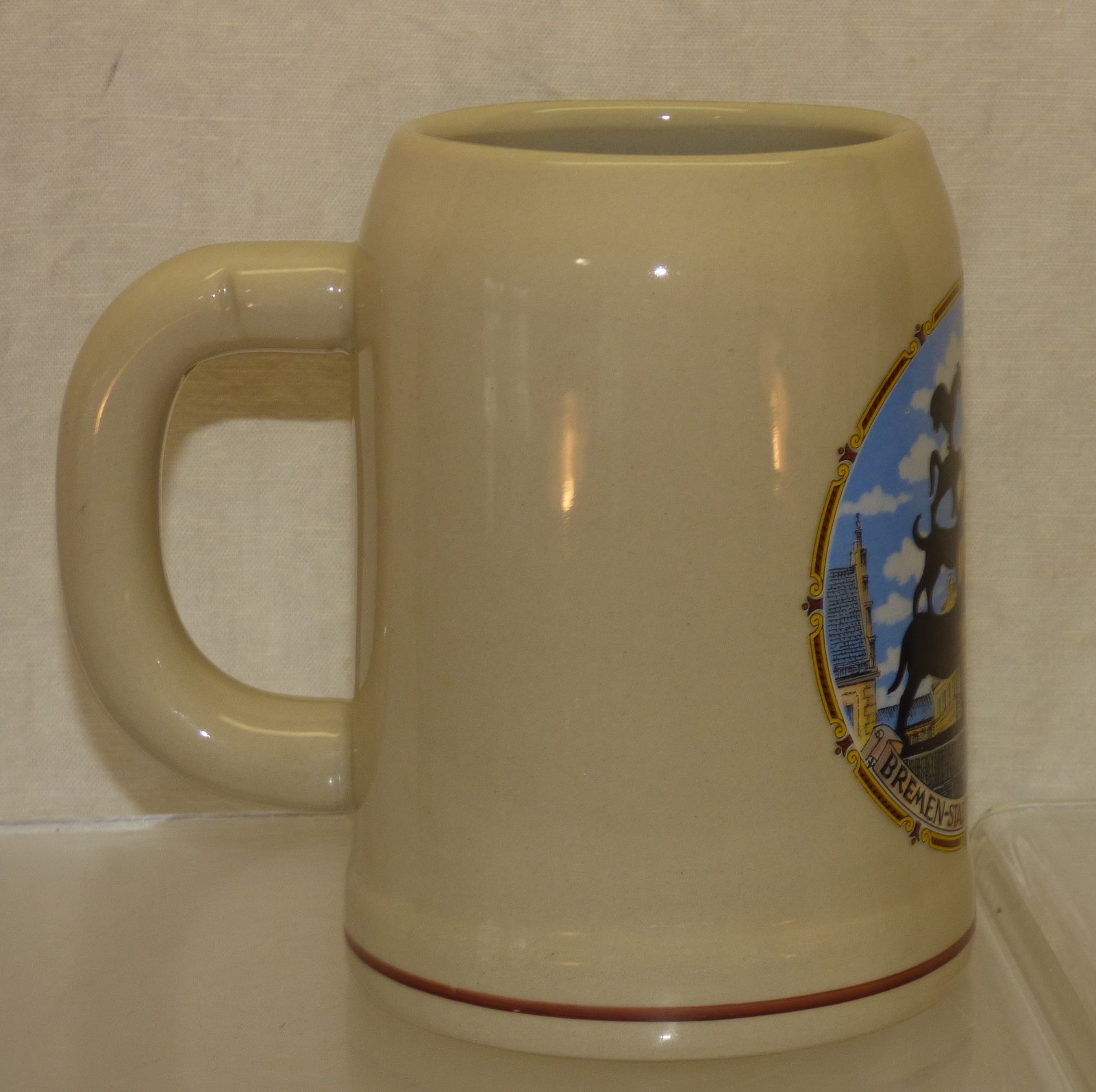 Vintage Theo Kuhn Beer Stein Mug w/ Bremen Town Musicians Bremer Stadtmusikanten