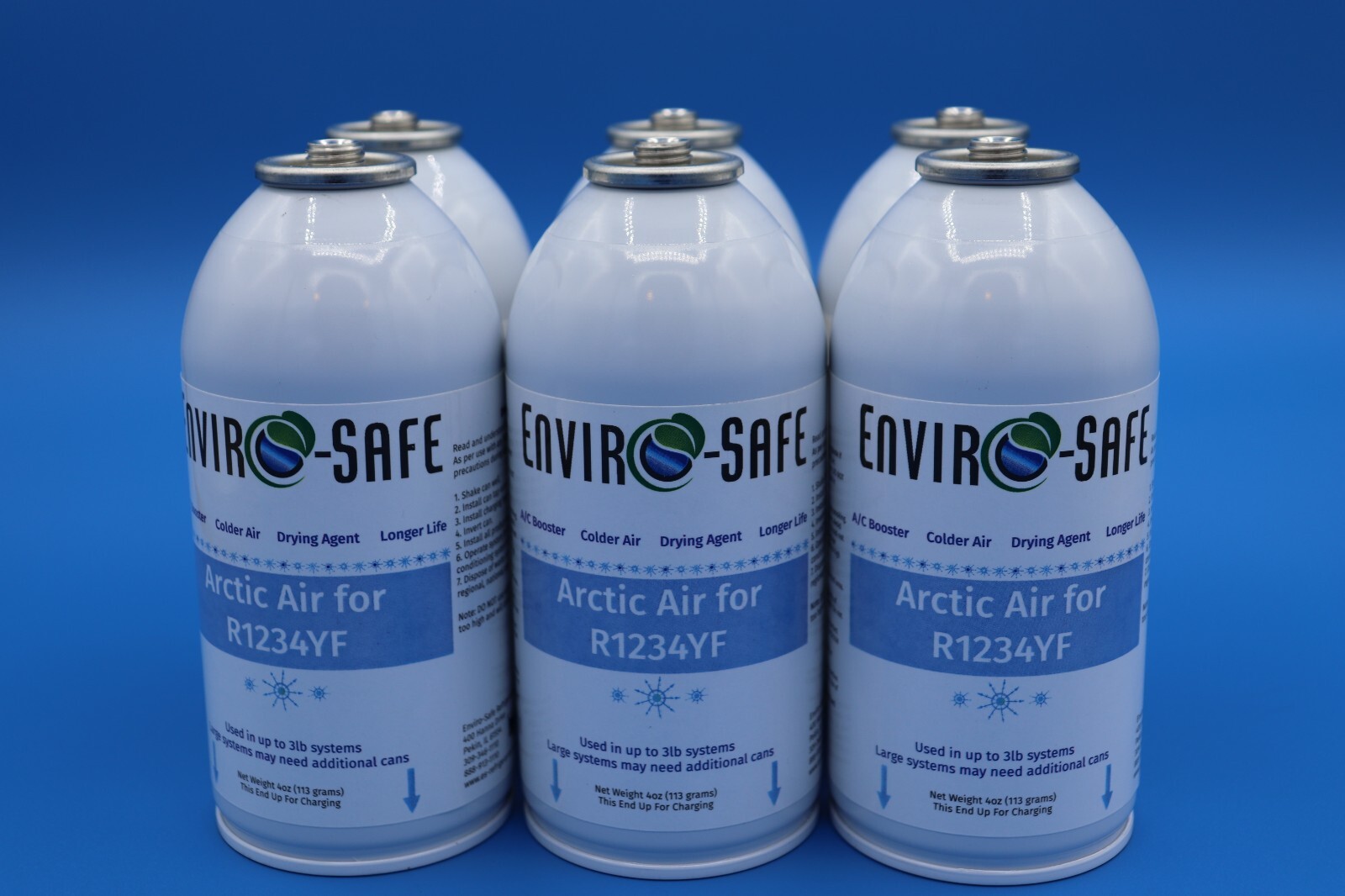 Arctic air for 1234yf, GET COLDER AIR BOOSTER, Refrigerant Support, 6 cans