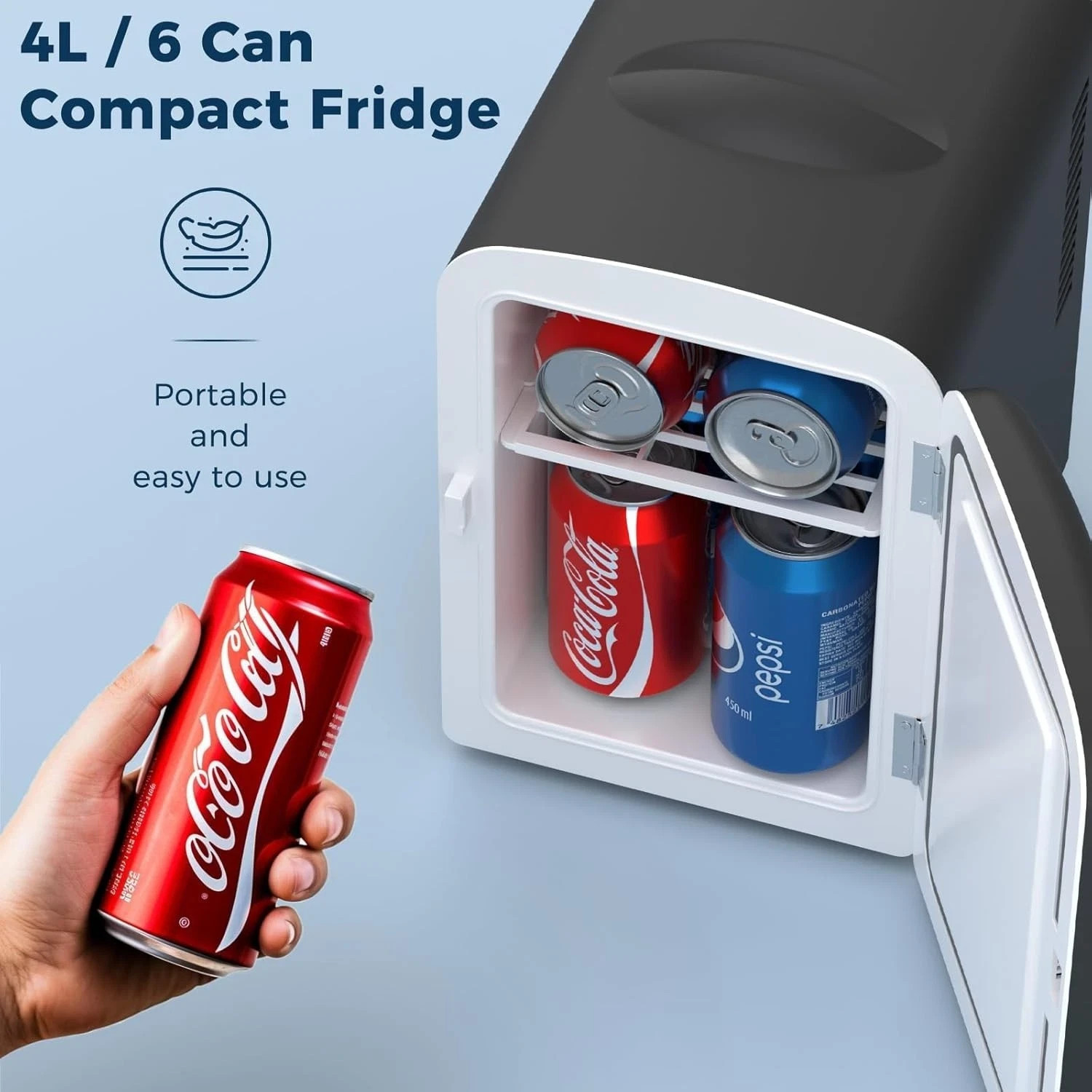 Compact Refrigerator, Portable Mini Fridge