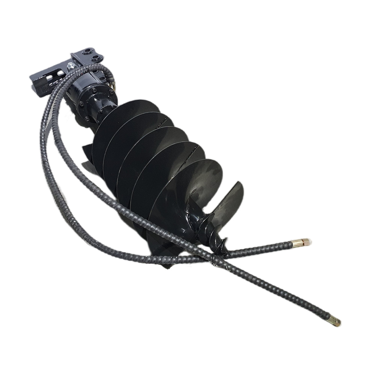 Agrotk Auger Drill Bit with Hoses for Mini Excavator Attachment