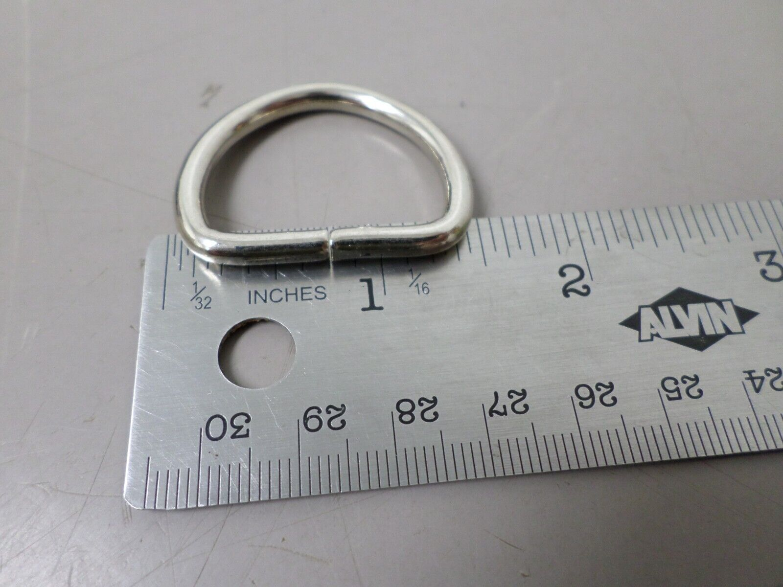 Lot of 10 - Chrome Plated Non-Welded D-Rings 1-1/2"