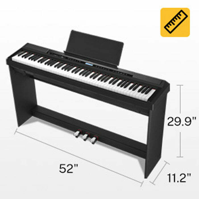 Donner DEP-20 Digital Piano Keyboard 88 Weighted Keys with Stand