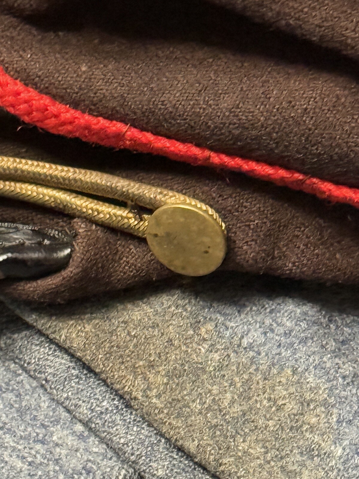 AUTHENTIC CIVIL WAR CONFEDERATE CSA HEAVY ARTILLERY CO. C FORAGE CAP HAT KEPI