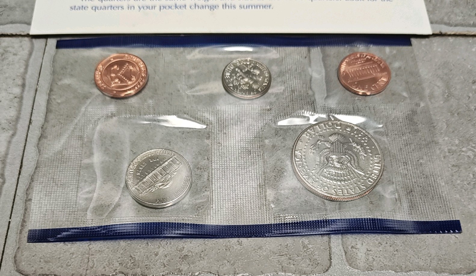 1999 United States US Mint Set 18 Coin P & D Uncirculated Coin Set OGP & COA