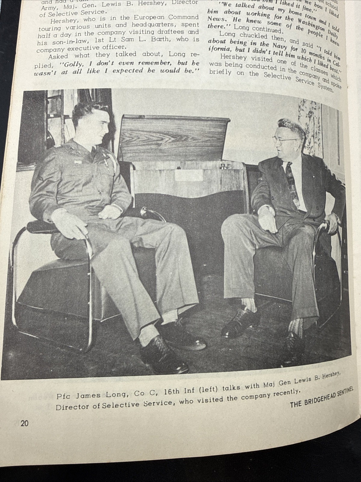 Vintage 1st Infatnry Division Bridgehead Sentinal Oct. 1951 booklet Big Red One