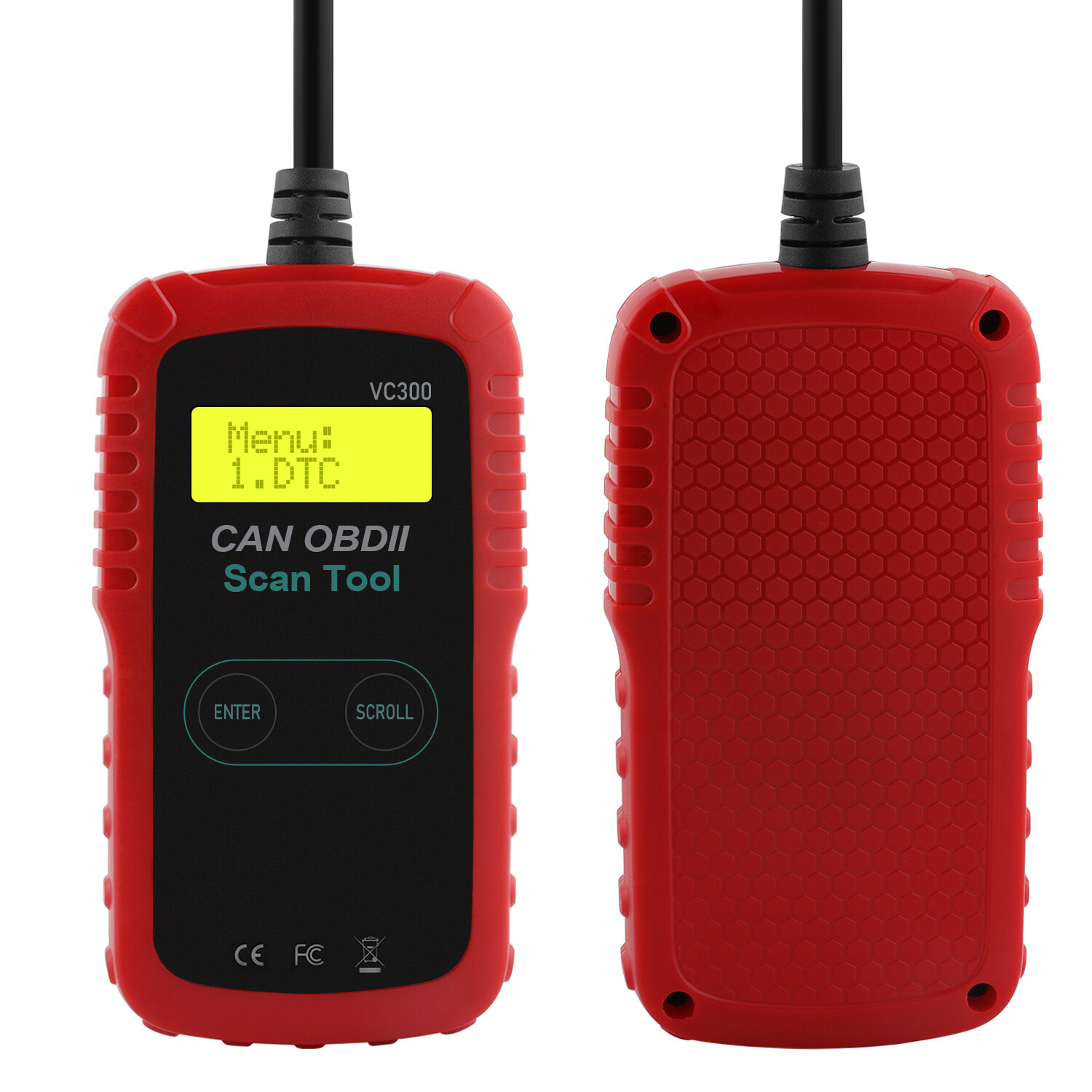 VC300 Auto EOBD OBD2 Scanner Engine Check Code Reader Car Diagnostic Scan Tool