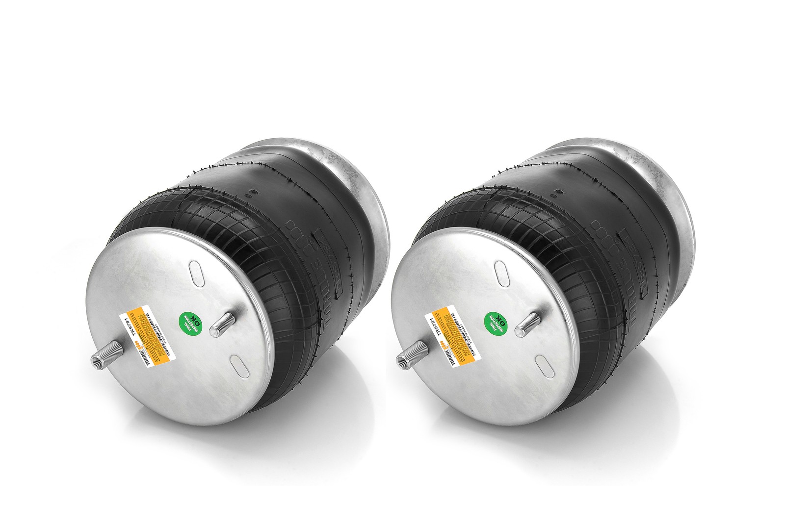 Pair of Freightliner Air Spring Bag Aluminum Base Replaces W01-358-9781