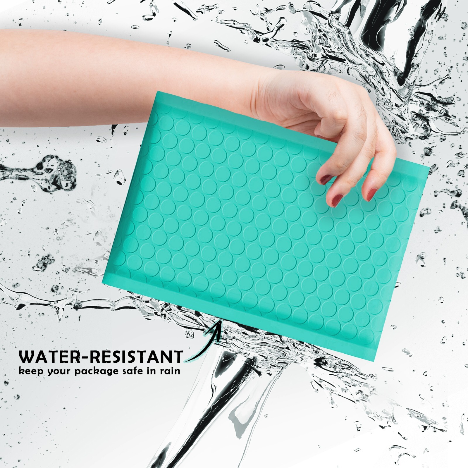 Yens® 250 #0 Poly Bubble Padded Envelopes Mailers 6 X 9 -Teal