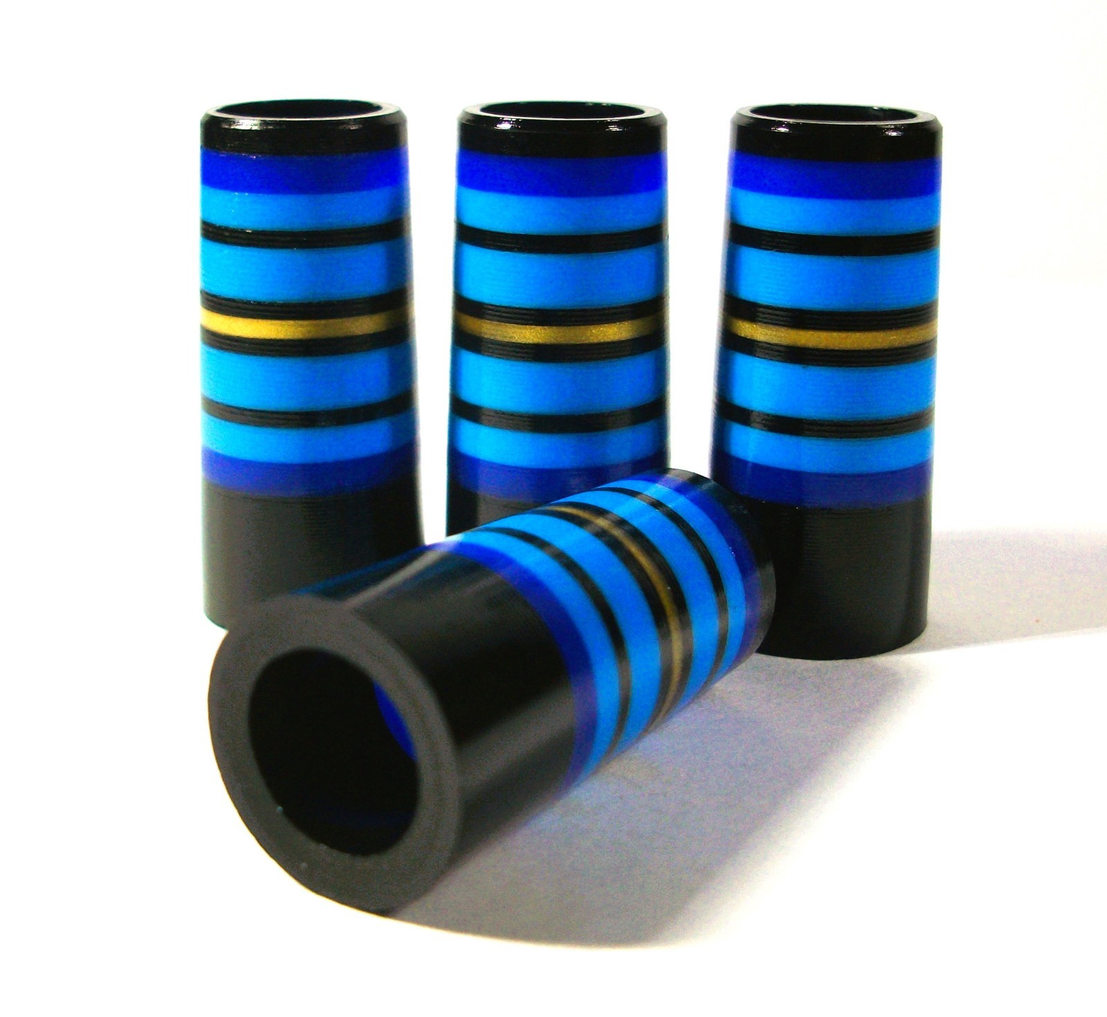 GRAIL GOLF HYPER-PREM IRON FERRULES .355 1.2".550OD BLK, BLUE, LT, GOLD RING LOT