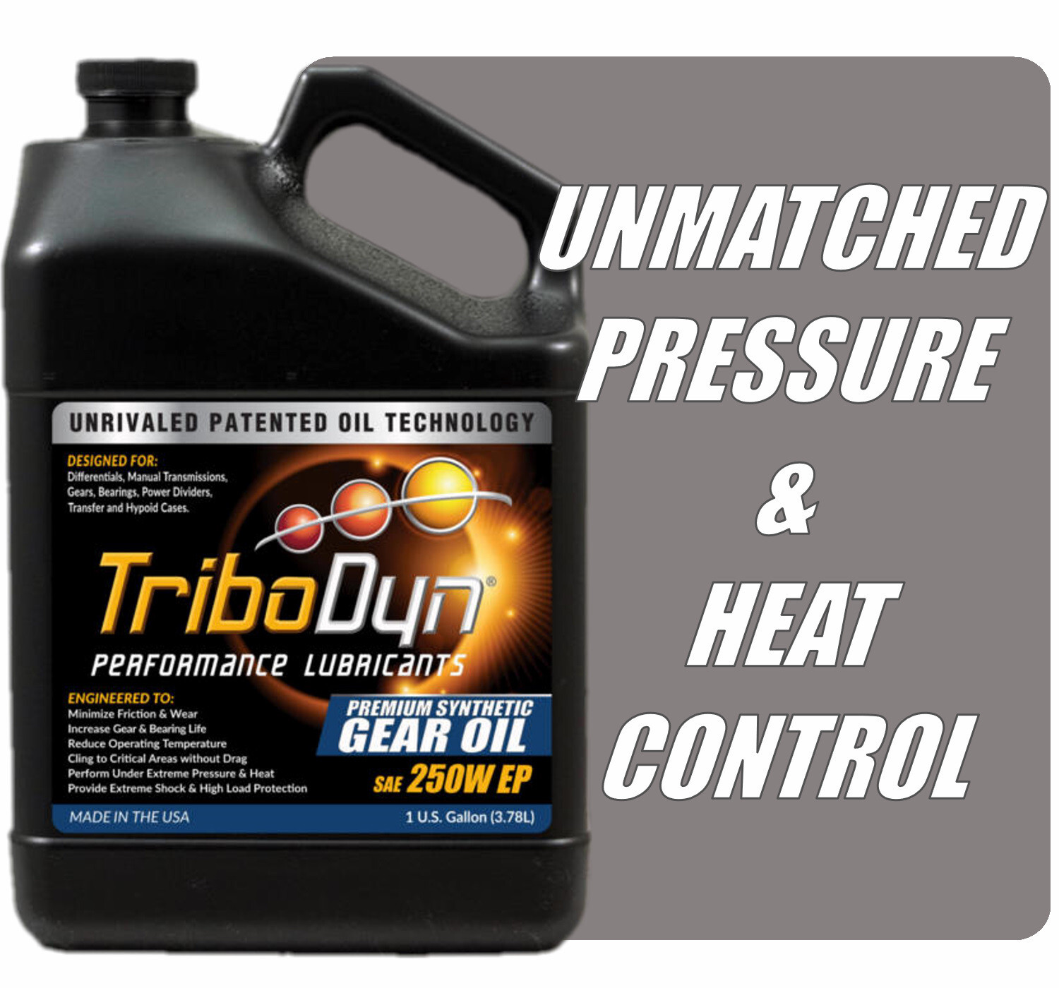 TriboDyn Full Synthetic SAE 250W Gear Oil with Ceramic Coating - Free Shipping