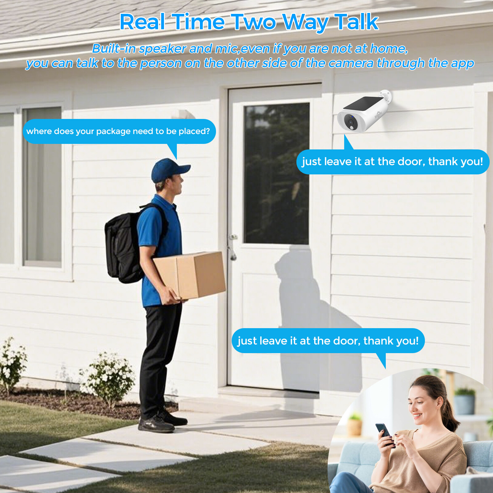 Hiseeu 4MP 10CH Wireless WIFI Solar Battery Powered Security Camera System Audio