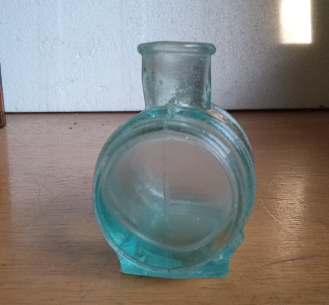 OPDYKE BROS INK 1880 AQUA BARREL FIGURAL INK BOTTLE FRENCHTOWN,NJ?