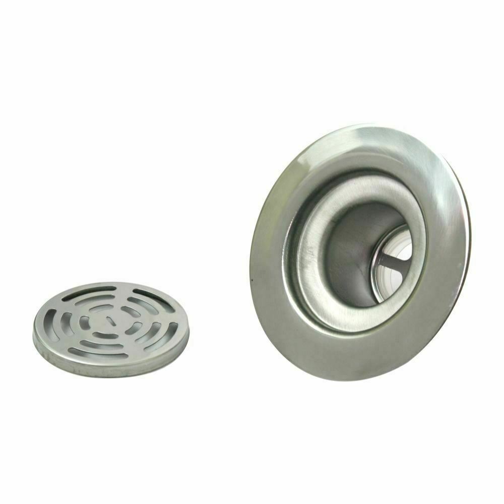 Flat Stainless Steel RV Mobile Shower Strainer - Drain Assembly for Kitchen sink