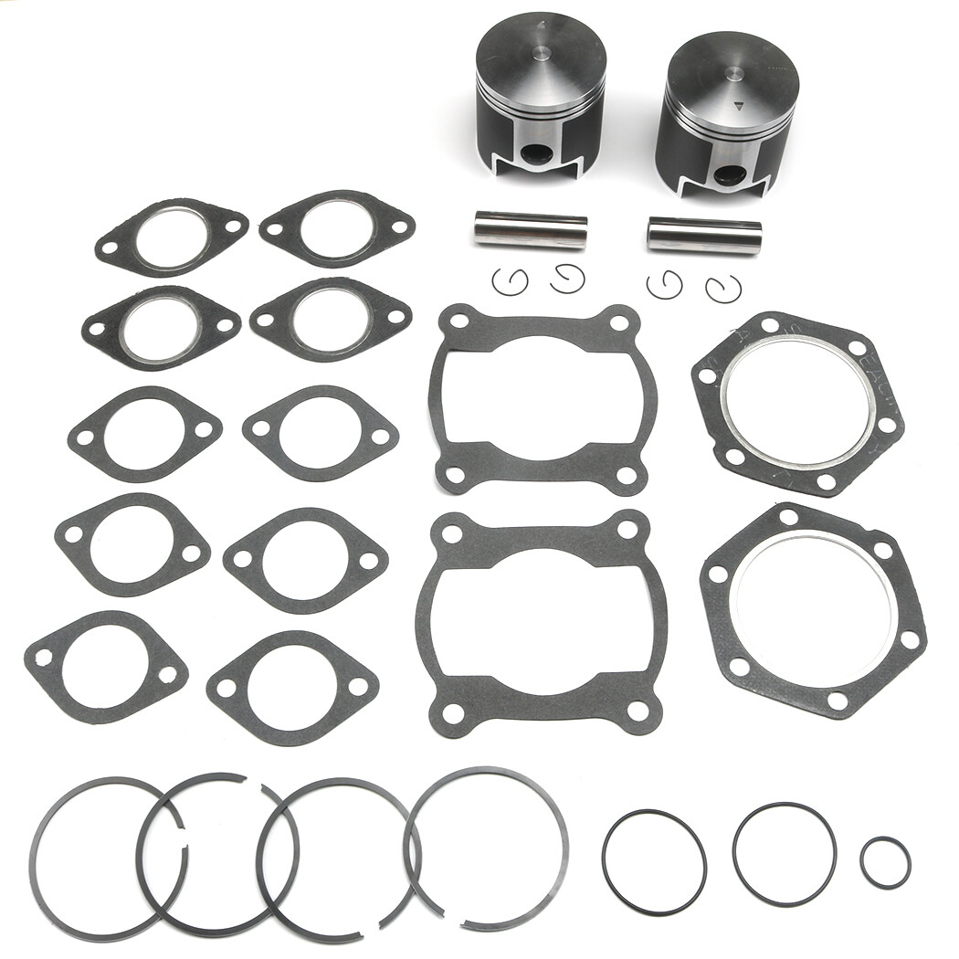 Fit 1986-1999 POLARIS INDY TRAIL 488 PISTONS TOP END GASKET KIT STD BORE 72MM