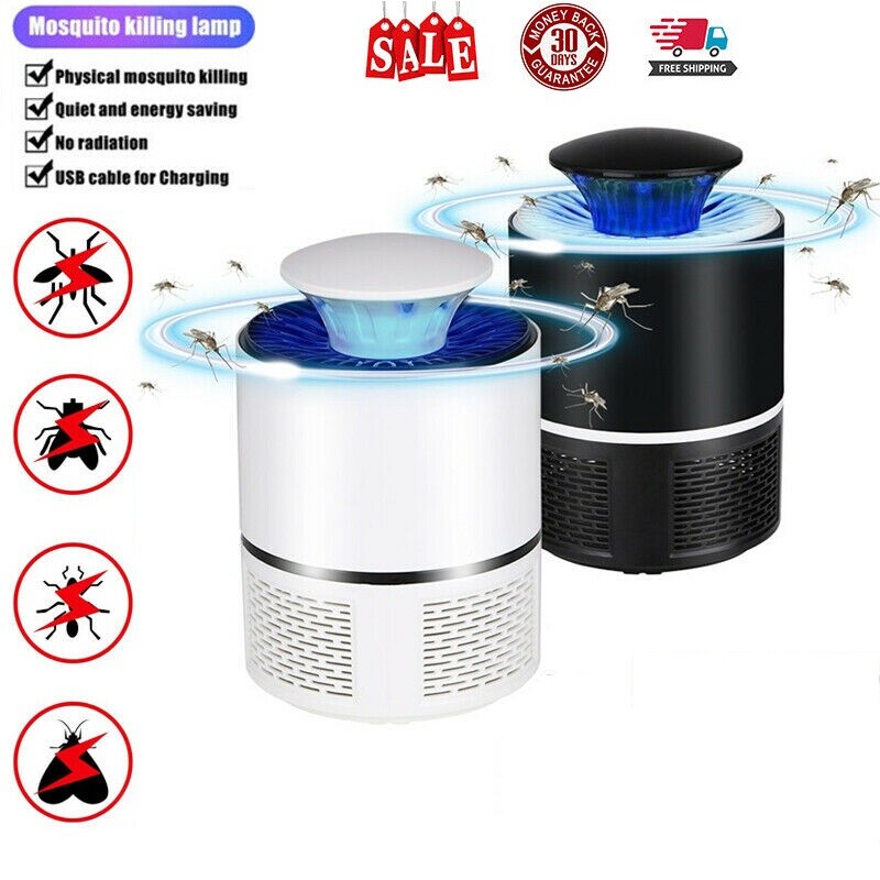 Electric UV Mosquito Killer Lamp Outdoor/Indoor Fly Bug Insect Zapper Trap USB