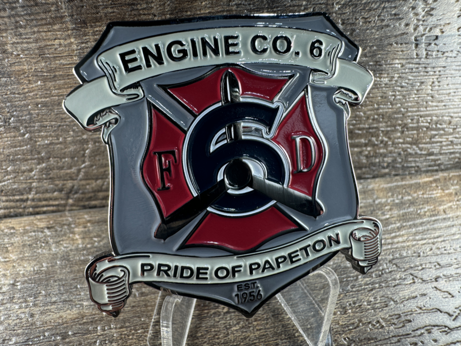 COLORADO SPRINGS FIRE RESCUE DEPARTMENT ENGINE 6 PAPETON COLORADO CHALLENGE COIN