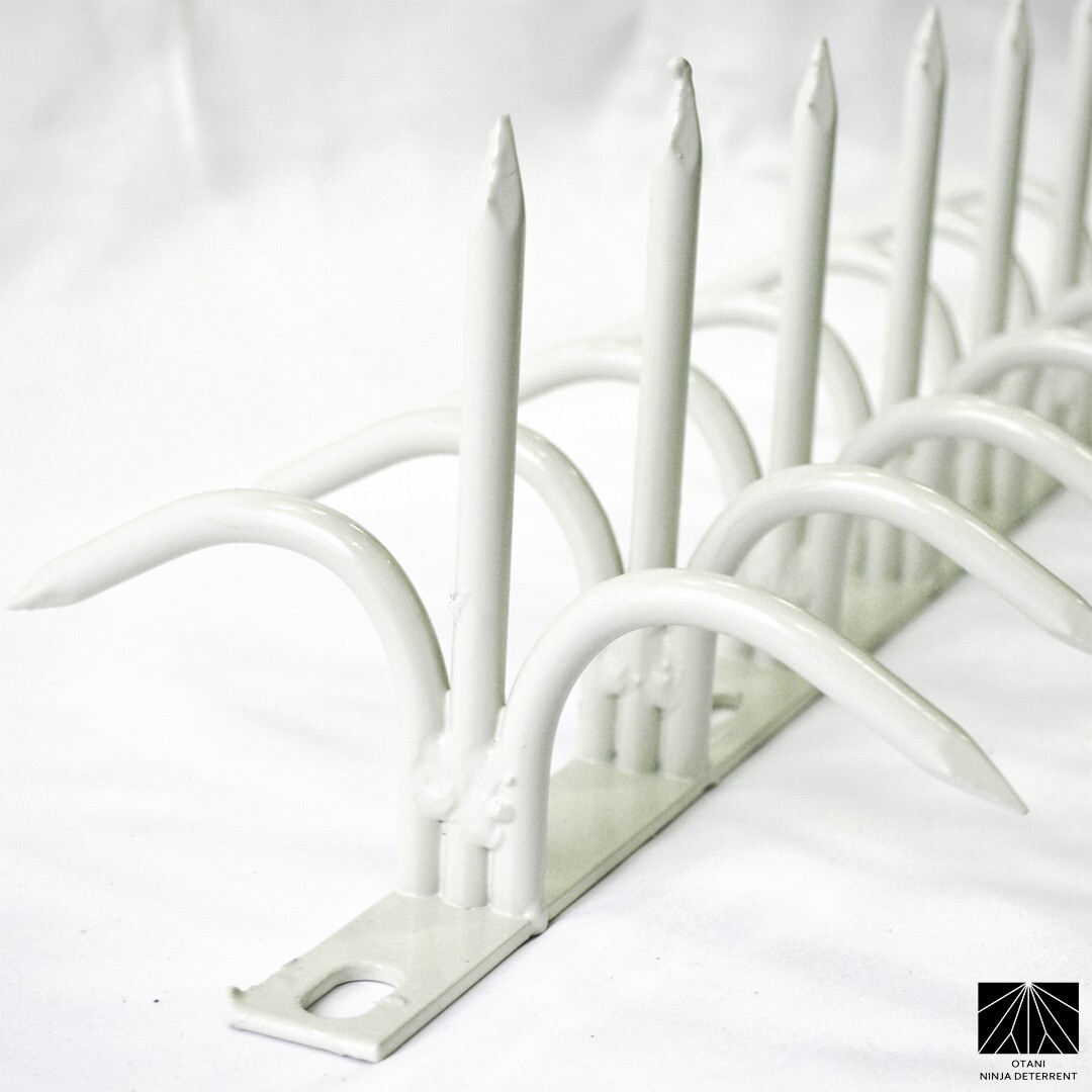 忍び返し Shinobi Gaeshi H130 Dual Bladed White made in Japan Security Fence Spikes