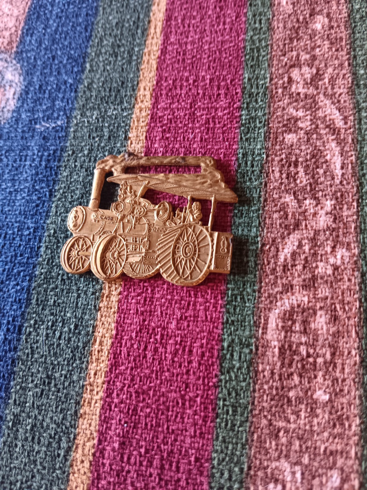 Case Steam Engine Watch Fob Advertisement Promotion Antique