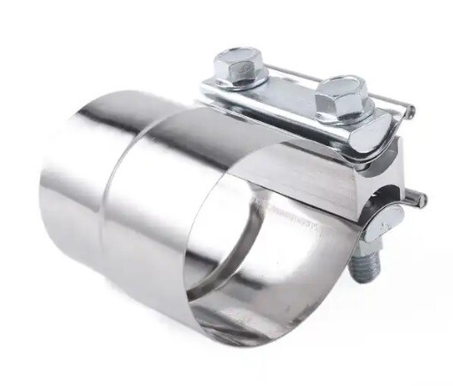 2 1/8" 2.125" SS 304 LAP JOINT CLAMP EXHAUST BAND COUPLER SLEEVE CLAMP