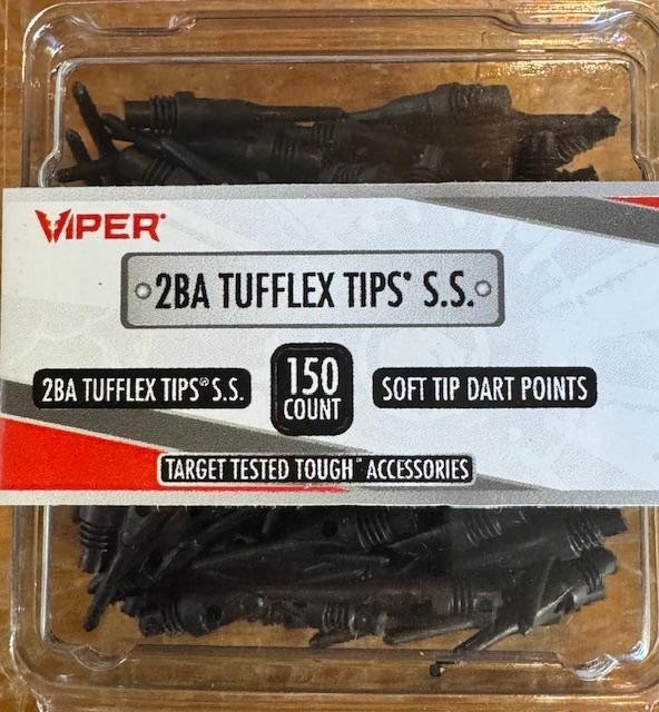 VIPER 2BA TUFFLEX SS TIPS 150 COUNT AND A DART MECHANIC FREE BONUS NEW SHIP FREE