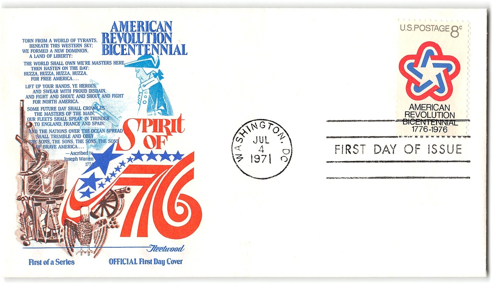 US #1432 FDC, 1971, Fleetwood