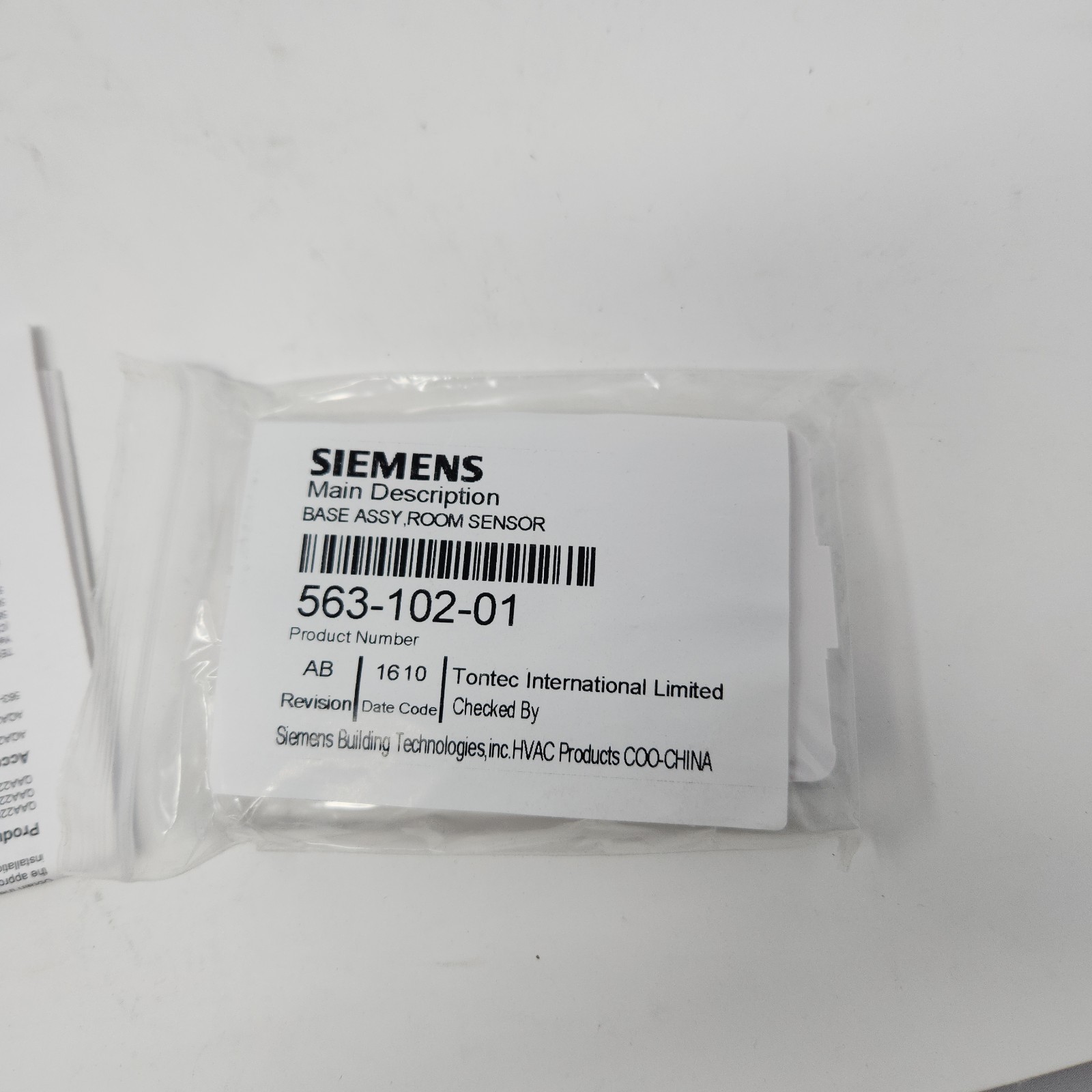 Siemens QAA2280.FWSC Air Temperature Sensor New in Box