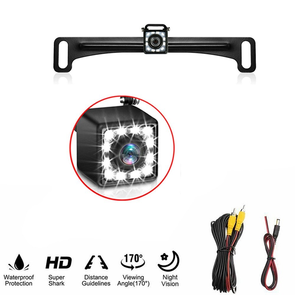 Reverse Backup Camera HD Night Vision 170° Wide Angle Rear View IP67 Waterproof