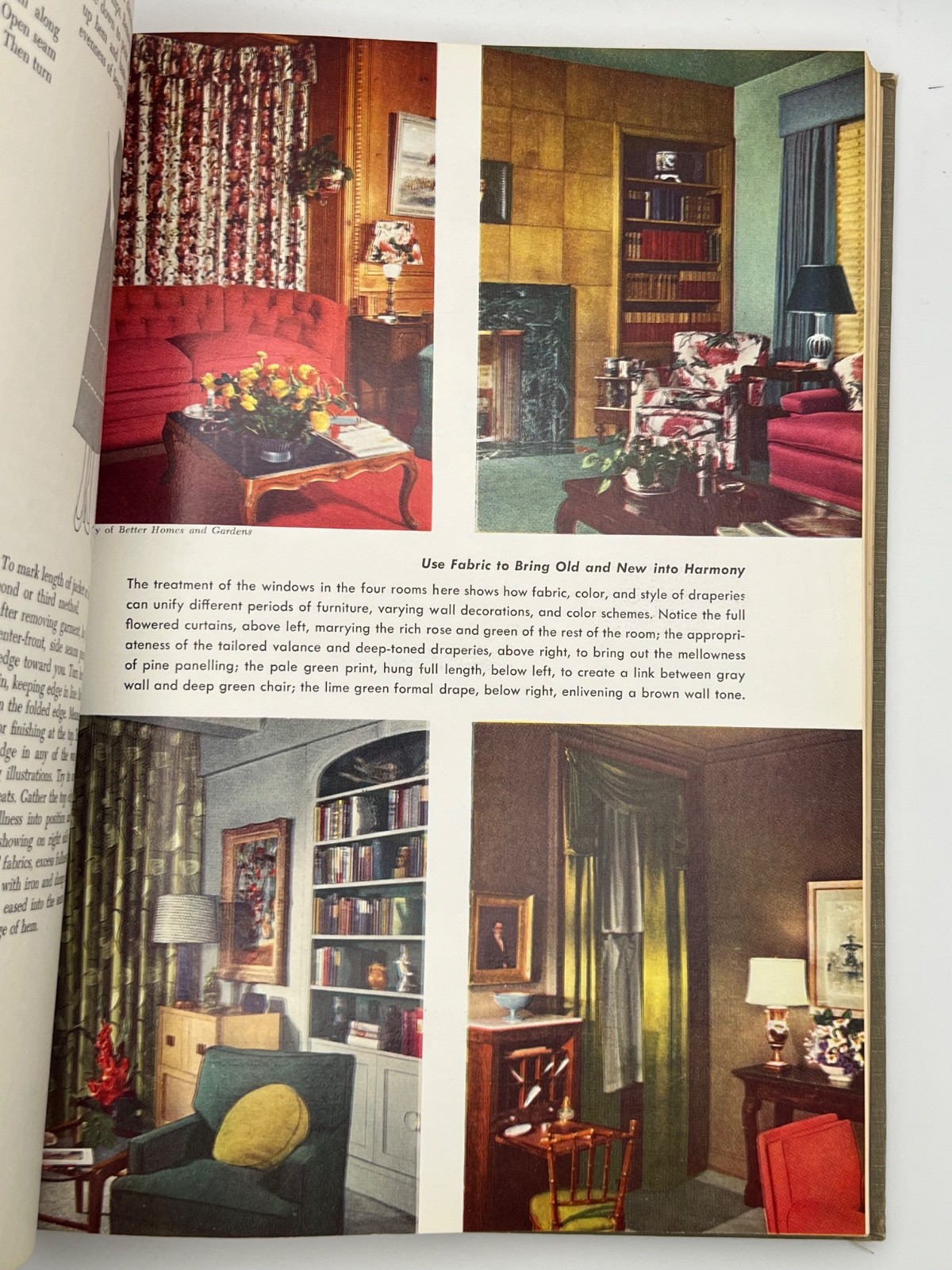 Vintage 1950 SINGER SEWING BOOK Illustrated Home Techniques By Mary Picken HC