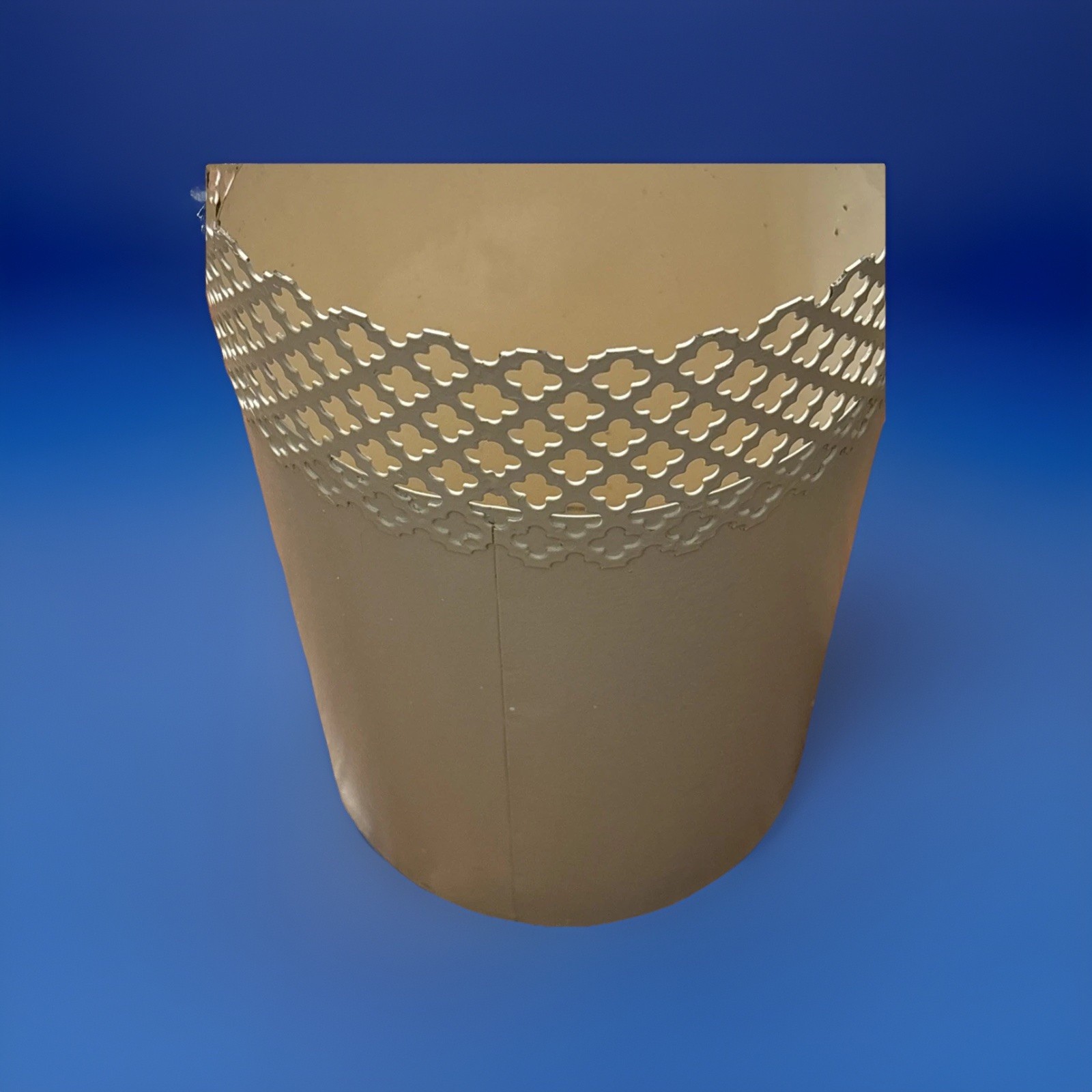 Vintage MCM Art Deco Metal Trash Can Made 1940’s -1960’s- GSN In Missouri RARE