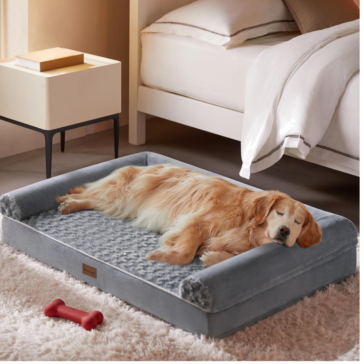 Durable Waterproof Dog Bed for Medium to Large Dogs