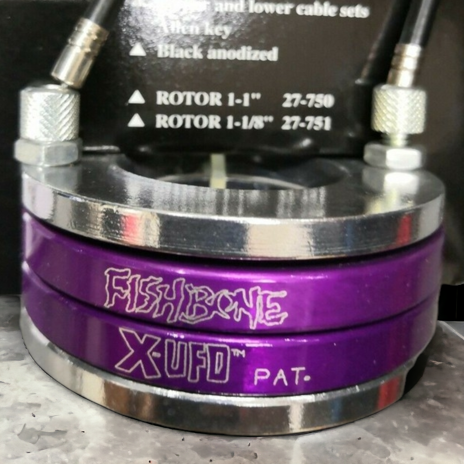 BMX Gyro Rotor System Fishbone X-UFO Old school Style 1" & 1 1/8" Size