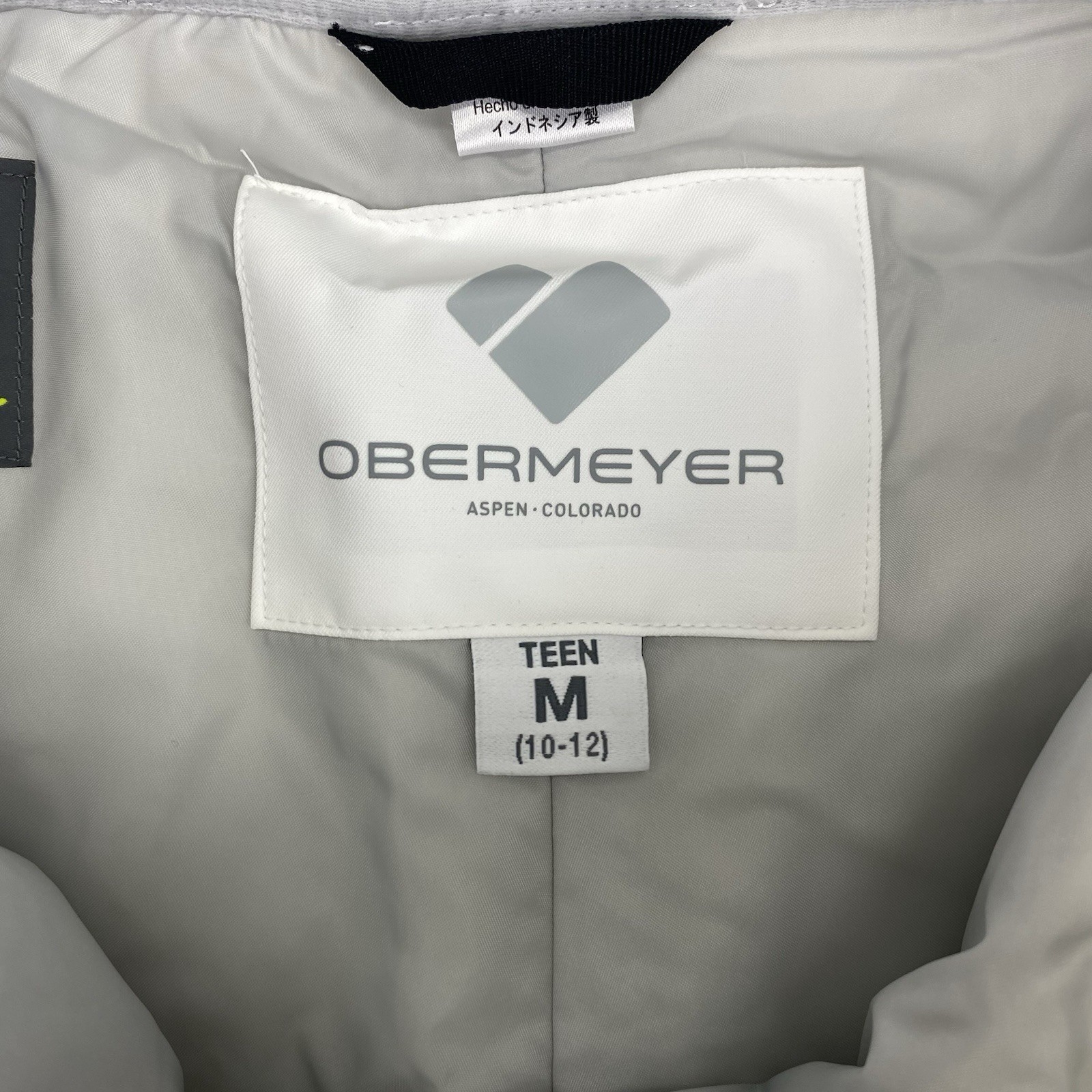 Obermeyer Snow Ski Brooke Pants Teen Girls Size Medium White Skiing Snowboard