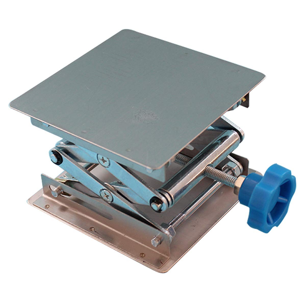 Stainless Steel Lab Jack Stand Table Lift Laboratory Mini Scissor Silver