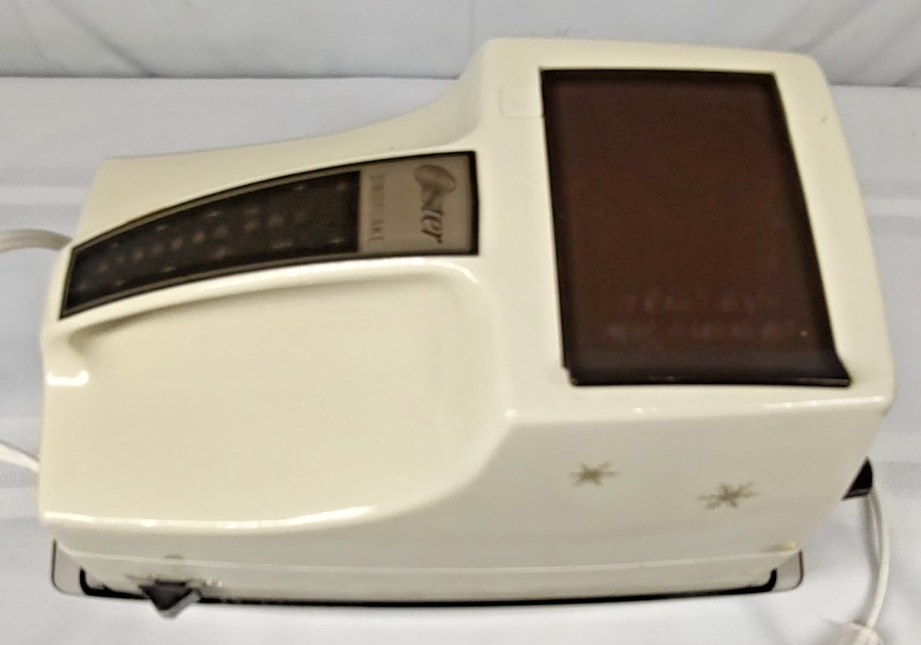 Oster Snowflake Countertop Ice Crusher 564A Coarse Fine Settings Tested Working