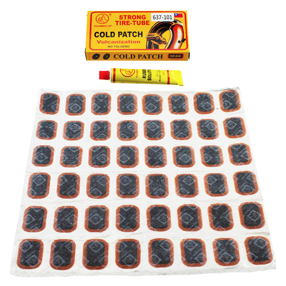 Bike Bicycle Tube Tire Tyre Cold Patch Repair Kit Puncture Repair 3208