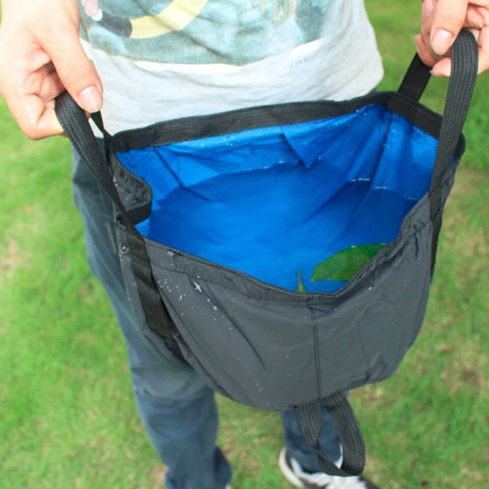 12L Outdoor Camping Foldable Folding Water Bag Sink Washbasin Travel Wash Basin