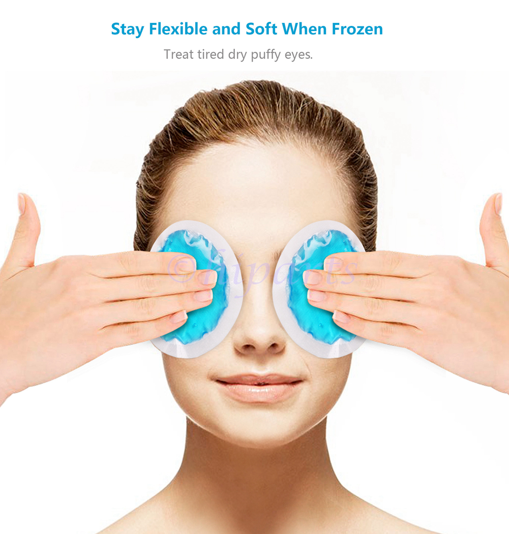 6Pcs Small Round Ice Gel Pack Hot Cold Therapy Heating Cooling Cloth Backing Kit