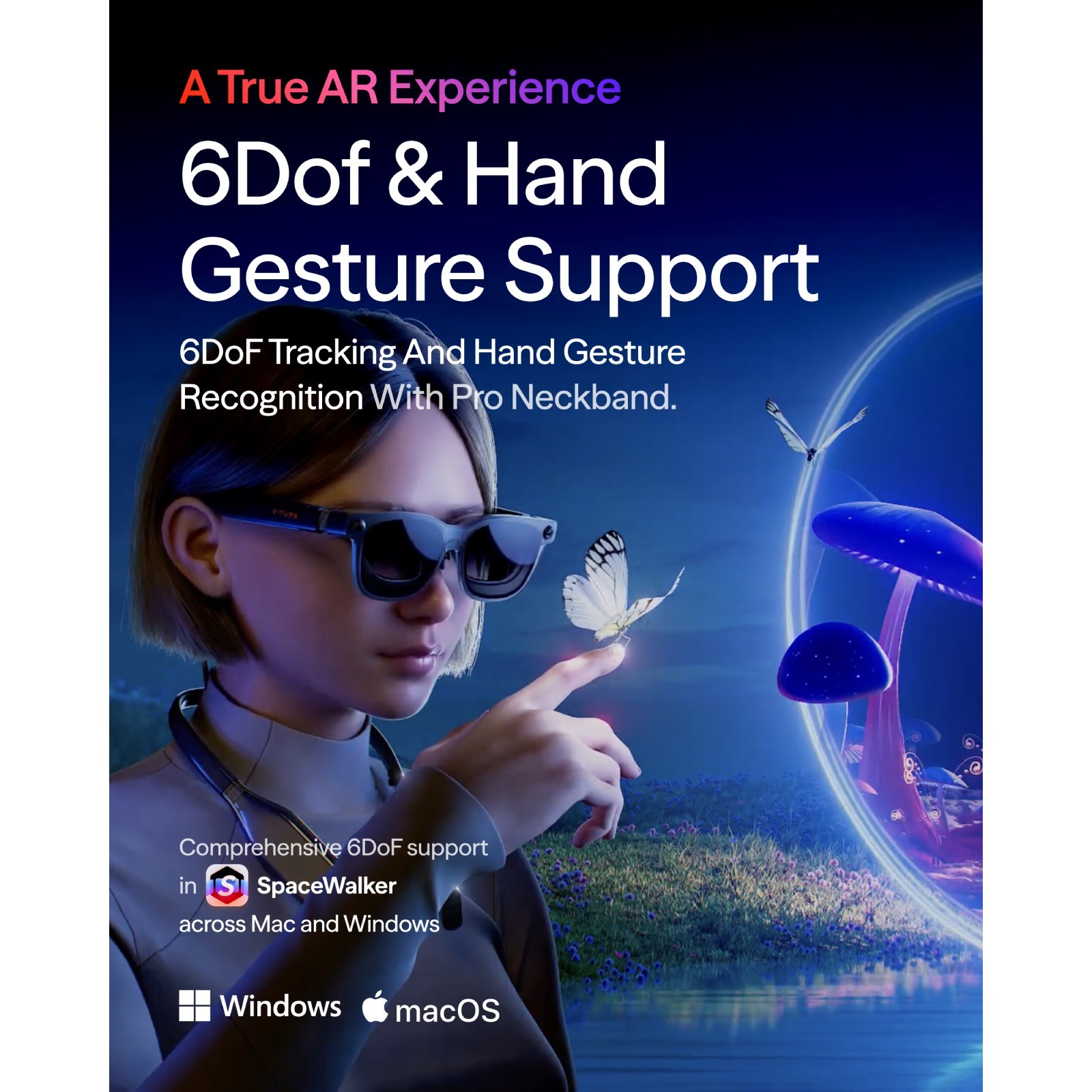 VITURE Luma Ultra XR Glasses 152'' Sharp Display 6Dof 52° FOVfor iPhone 17/16/15