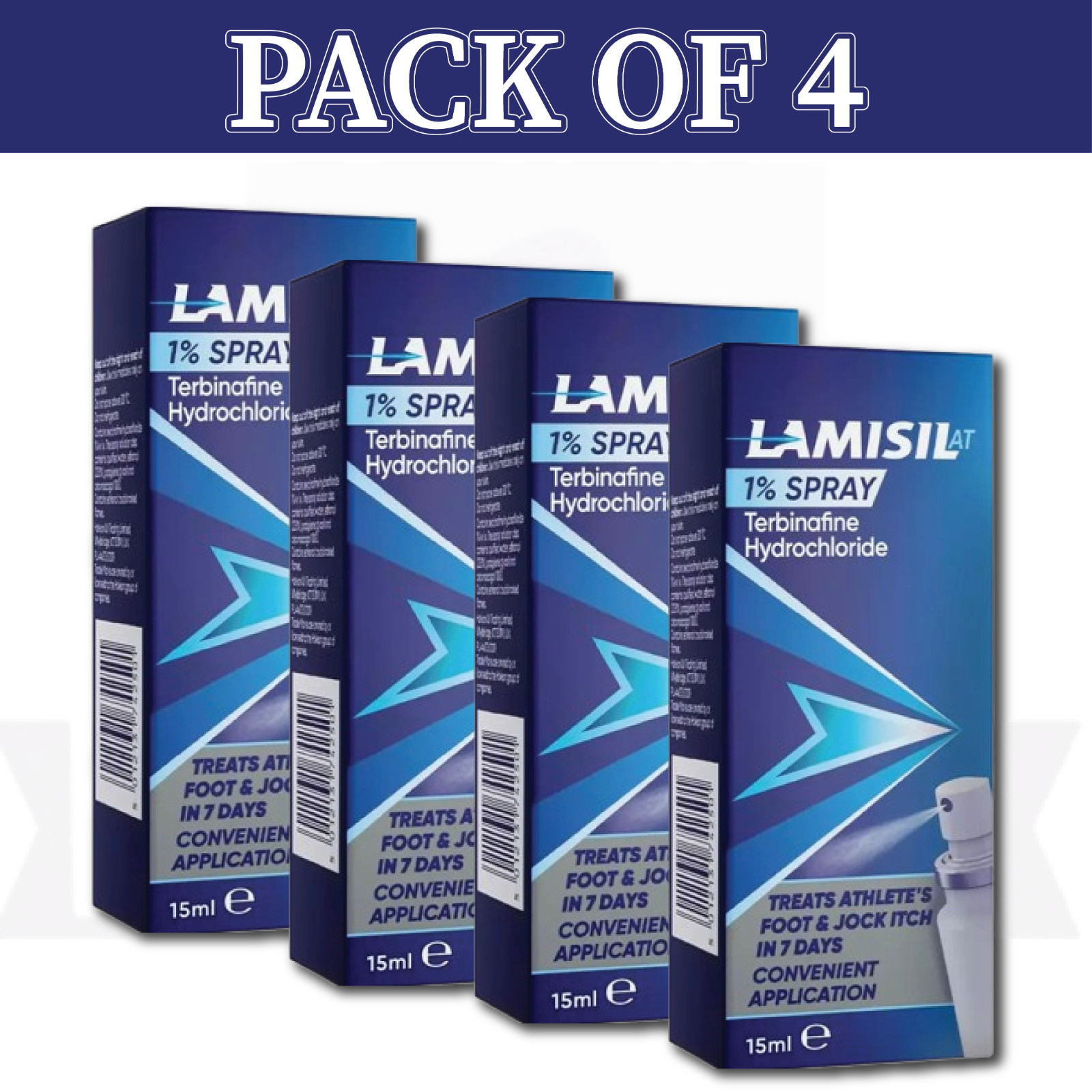 Lamisil 1% Spray 15ml-PACK OF 4-EXP-06/2027