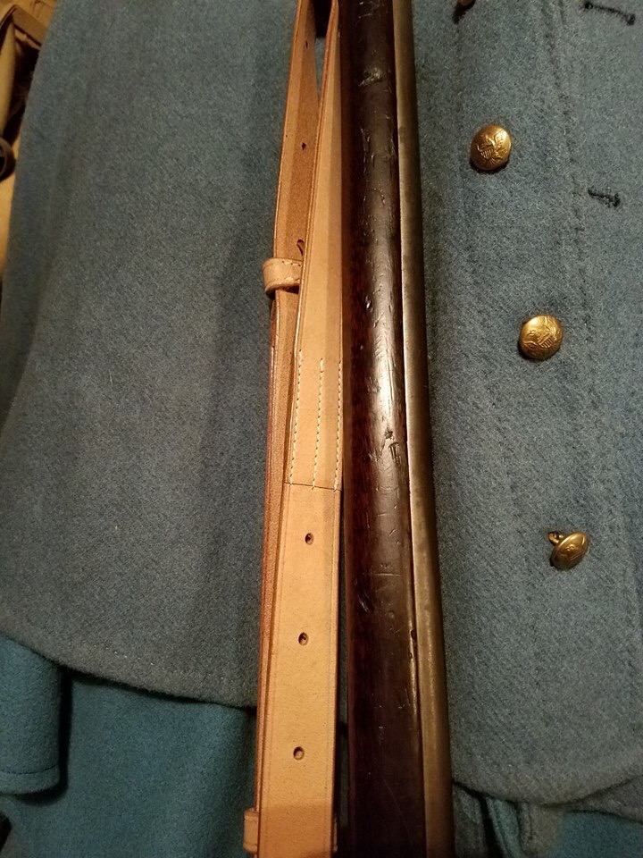 M1866 Leather Two-Piece Sling for 1866 and later Trapdoor Springfield Rifles